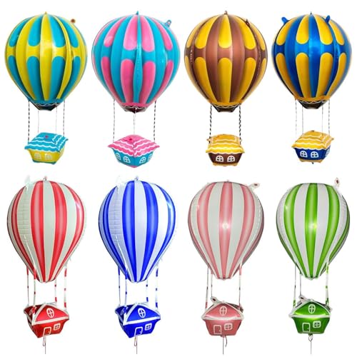 8 Stück Heißluftballon-Aluminiumfolienballon, kreative Persönlichkeit, dreidimensionale aufblasbare Requisiten und interessante Party-Szenen-Dekoration. 8 Stück Heißluftballon-Aluminiumfolienballon, kreative Persönlichkeit, dreidimensionale aufblasbare Requisiten und interessante Party-Szenen-Dekoration. von TVSVKWE
