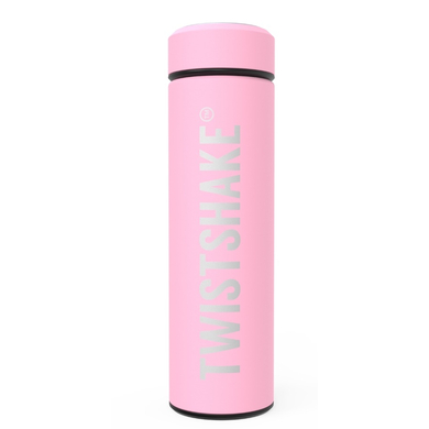 TWISTSHAKE Thermoflasche Hot or Cold 420 ml pastell rosa von TWISTSHAKE