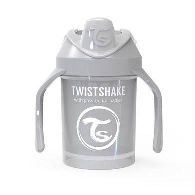 TWISTSHAKE Trinkbecher Mini Cup 230 ml 4+ Monate pastel grau von TWISTSHAKE