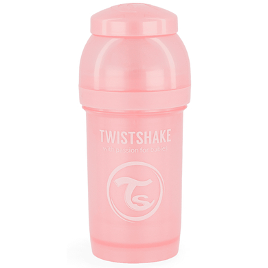 Twistshake Babyflasche Anti-Kolik ab 0 Monate 180 ml, Pearl Pink von TWISTSHAKE