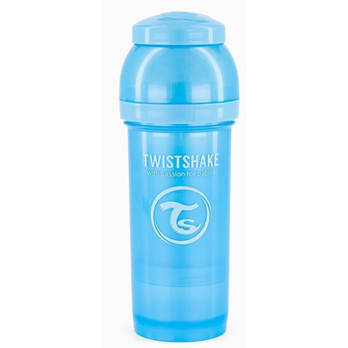 Twistshake Babyflasche Anti-Kolik ab 0 Monate 260 ml, Pearl Blue von TWISTSHAKE