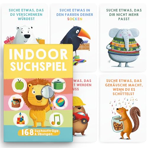 TWIVEE - Indoor Schatzsuche Karten für Kinder - Finde Es Suchspiel - Spiele ab 3, 4, 5, 6, 7, 8, 9 Jahren - Entdeckerkarten Kinder - Gefunden - Lernspiel & Geschenk für Mädchen und Jungen TWIVEE - Indoor Schatzsuche Karten für Kinder - Finde Es Suchspiel - Spiele ab 3, 4, 5, 6, 7, 8, 9 Jahren - Entdeckerkarten Kinder - Gefunden - Lernspiel & Geschenk für Mädchen und Jungen von TWIVEE