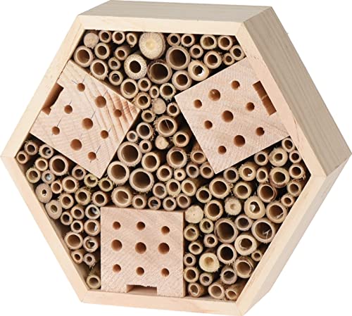 TWOJ PASAZ Insektenhaus 22,5 x 7,4 x 20 cm, Holzsechseck, Schuppen, Insektenhotel, Mauerbienen, Frostschutz TWOJ PASAZ Insektenhaus 22,5 x 7,4 x 20 cm, Holzsechseck, Schuppen, Insektenhotel, Mauerbienen, Frostschutz von TWOJ PASAZ