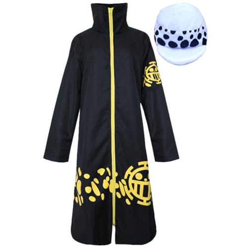 TWSTIV Trafalgar Law 2nd Cosplay Kostüm Umhang mit Hut (XXL) von TWSTIV