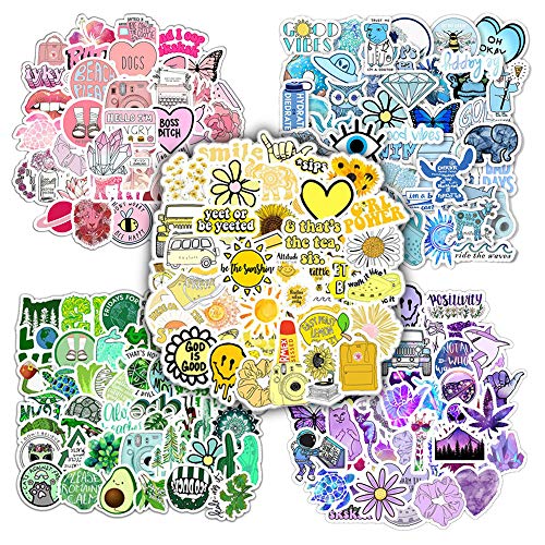 TWSTYFAL 250 stücke Süßer Aufkleber Mädchen VSCO Girl Stickers Wasserdicht für Wasserflaschen Laptop Skateboard Auto Motorrad Fahrrad PS4 Koffer Snowboard von TWSTYFAL