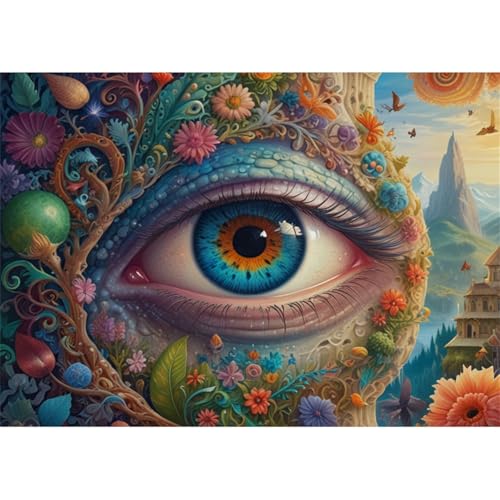 TWYYDP 1000 Teile Puzzle für Erwachsene,Blütenaugen Bei Pflanzen,Holzpuzzle,Spiele Zum Stressabbau TWYYDP 1000 Teile Puzzle für Erwachsene,Blütenaugen Bei Pflanzen,Holzpuzzle,Spiele Zum Stressabbau von TWYYDP