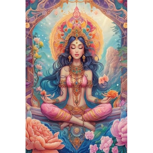 TWYYDP 1000 Teile Puzzle für Erwachsene,Blumen-Yoga-Mädchen,Holzpuzzle TWYYDP 1000 Teile Puzzle für Erwachsene,Blumen-Yoga-Mädchen,Holzpuzzle von TWYYDP