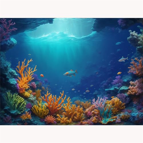 TWYYDP 1000 Teile Puzzle für Erwachsene,Bunte Korallenbuschlandschaft Im Meer Holzpuzzle,Lustiges Spielzeug für die Ganze Familie von TWYYDP
