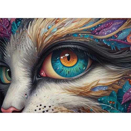 TWYYDP 1000 Teile Puzzle für Erwachsene,Bunte Tieraugen,Holzpuzzle,Spiele Zum Stressabbau TWYYDP 1000 Teile Puzzle für Erwachsene,Bunte Tieraugen,Holzpuzzle,Spiele Zum Stressabbau von TWYYDP