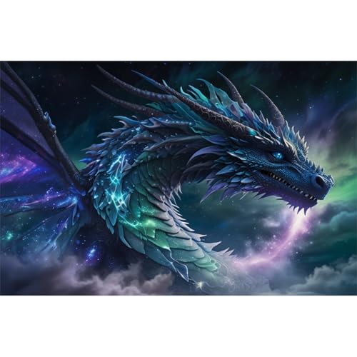 TWYYDP 1000 Teile Puzzle für Erwachsene,Drache Im Sternenhimmel,Holzpuzzle TWYYDP 1000 Teile Puzzle für Erwachsene,Drache Im Sternenhimmel,Holzpuzzle von TWYYDP