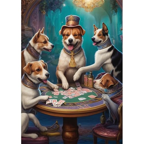 TWYYDP 1000 Teile Puzzle für Erwachsene,Eine Gruppe Welpen Spielt Karten,Holzpuzzle TWYYDP 1000 Teile Puzzle für Erwachsene,Eine Gruppe Welpen Spielt Karten,Holzpuzzle von TWYYDP