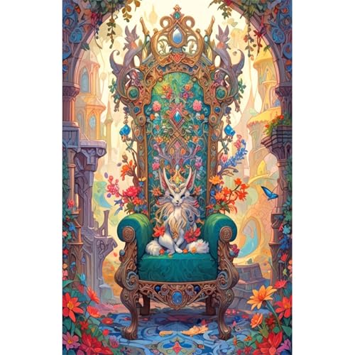 TWYYDP 1000 Teile Puzzle für Erwachsene,Haustiere Auf Dem Thron,Holzpuzzle TWYYDP 1000 Teile Puzzle für Erwachsene,Haustiere Auf Dem Thron,Holzpuzzle von TWYYDP