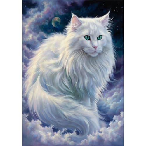 TWYYDP 1000 Teile Puzzle für Erwachsene,Himmelweißes Katzentier,Holzpuzzle TWYYDP 1000 Teile Puzzle für Erwachsene,Himmelweißes Katzentier,Holzpuzzle von TWYYDP