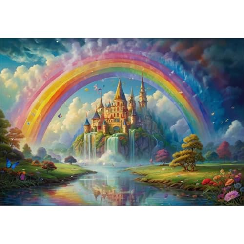 TWYYDP 1000 Teile Puzzle für Erwachsene,Regenbogenlandschaft,Holzpuzzle TWYYDP 1000 Teile Puzzle für Erwachsene,Regenbogenlandschaft,Holzpuzzle von TWYYDP