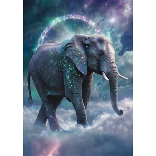 TWYYDP 1000 Teile Puzzle für Erwachsene,Wolken Sternenhimmel Elefant Tier,Holzpuzzle,Gemälde Zum Sammeln TWYYDP 1000 Teile Puzzle für Erwachsene,Wolken Sternenhimmel Elefant Tier,Holzpuzzle,Gemälde Zum Sammeln von TWYYDP