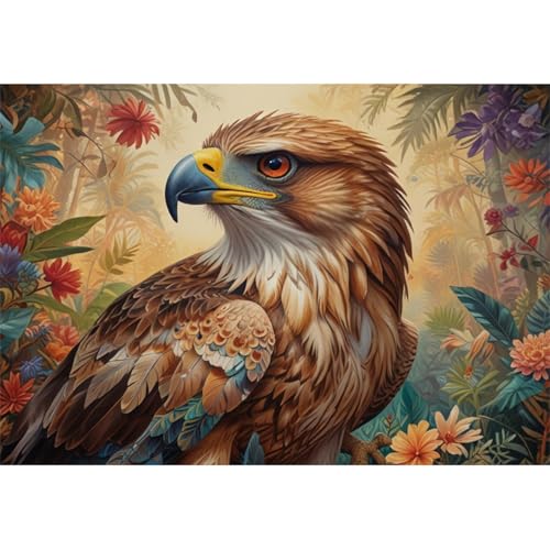 TWYYDP 1500 Teile Puzzle für Erwachsene,Adler In Blumen,Holzpuzzle,Gelegenheitsspiele TWYYDP 1500 Teile Puzzle für Erwachsene,Adler In Blumen,Holzpuzzle,Gelegenheitsspiele von TWYYDP