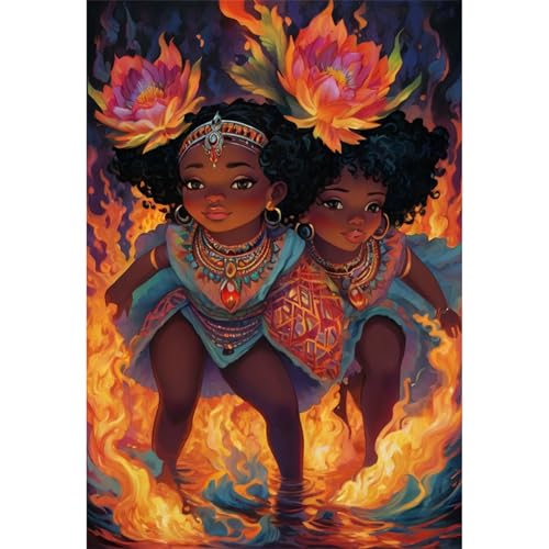 TWYYDP 1500 Teile Puzzle für Erwachsene,Cartoon Schwarzes Mädchen,Holzpuzzle,Gelegenheitsspiele TWYYDP 1500 Teile Puzzle für Erwachsene,Cartoon Schwarzes Mädchen,Holzpuzzle,Gelegenheitsspiele von TWYYDP