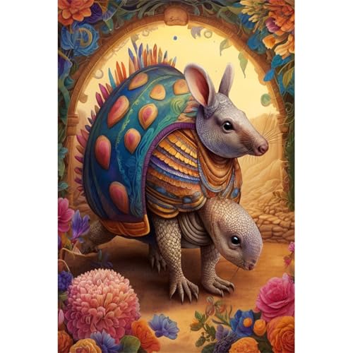 TWYYDP 1500 Teile Puzzle für Erwachsene,Gürteltiertierwelt und Blumenlandschaft,Holzpuzzle,Schwieriges Rätsel TWYYDP 1500 Teile Puzzle für Erwachsene,Gürteltiertierwelt und Blumenlandschaft,Holzpuzzle,Schwieriges Rätsel von TWYYDP