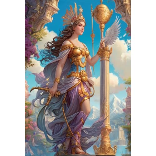 TWYYDP 1500 Teile Puzzle für Erwachsene,Mythische Athene-Frau,Holzpuzzle,Gelegenheitsspiele TWYYDP 1500 Teile Puzzle für Erwachsene,Mythische Athene-Frau,Holzpuzzle,Gelegenheitsspiele von TWYYDP
