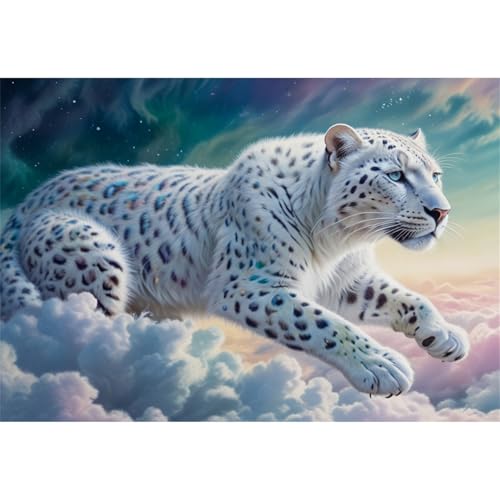 TWYYDP 1500 Teile Puzzle für Erwachsene,Schneeleopard Am Himmel,Holzpuzzle,Spiele für Ältere Menschen TWYYDP 1500 Teile Puzzle für Erwachsene,Schneeleopard Am Himmel,Holzpuzzle,Spiele für Ältere Menschen von TWYYDP