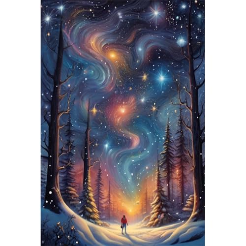 TWYYDP Puzzle 1500 Teile für Erwachsene Wunderschöner Sternenhimmel Nach Schnee Holzpuzzle Gelegenheitsspiele TWYYDP Puzzle 1500 Teile für Erwachsene Wunderschöner Sternenhimmel Nach Schnee Holzpuzzle Gelegenheitsspiele von TWYYDP