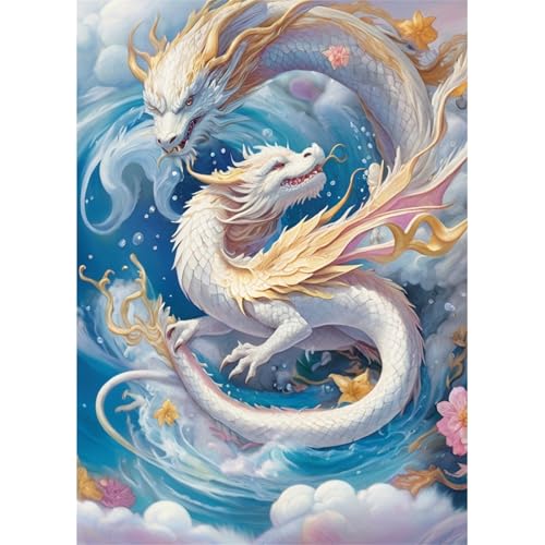TWYYDP 1500 Teile Puzzle für Erwachsene,Weißer Drache, Schlangendrache,Holzpuzzle,Spiele für Ältere Menschen TWYYDP 1500 Teile Puzzle für Erwachsene,Weißer Drache, Schlangendrache,Holzpuzzle,Spiele für Ältere Menschen von TWYYDP