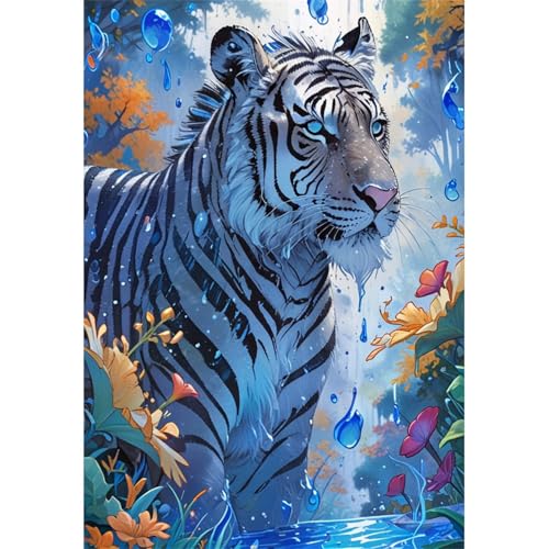 TWYYDP 1500 Teile Puzzle für Erwachsene,Weißes Tigertier Im Wasser,Holzpuzzle,Gelegenheitsspiele TWYYDP 1500 Teile Puzzle für Erwachsene,Weißes Tigertier Im Wasser,Holzpuzzle,Gelegenheitsspiele von TWYYDP