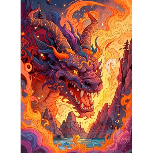 TWYYDP 520 Teile Puzzle Drachen-Cartoon-Monster Puzzle Puzzle für Erwachsene und Kinder ab 14 Jahren von TWYYDP