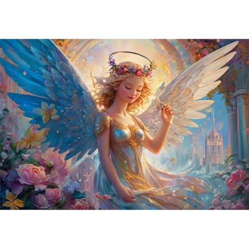 TWYYDP 520 Teile Puzzle Engel Mit Weißen Flügeln Puzzle Puzzle für Erwachsene und Kinder ab 14 Jahren von TWYYDP