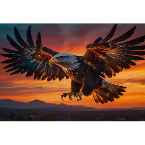 TWYYDP 520 Teile Puzzle für Erwachsene,Adler- und Sonnenuntergangslandschaft,Holzpuzzle,Heimdekorationsmalerei TWYYDP 520 Teile Puzzle für Erwachsene,Adler- und Sonnenuntergangslandschaft,Holzpuzzle,Heimdekorationsmalerei von TWYYDP