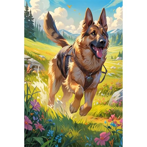 TWYYDP 520 Teile Puzzle für Erwachsene,Deutscher Schäferhund Läuft Auf Dem Gras,Holzpuzzle,Lustige Spiele für Die Ganze Familie TWYYDP 520 Teile Puzzle für Erwachsene,Deutscher Schäferhund Läuft Auf Dem Gras,Holzpuzzle,Lustige Spiele für Die Ganze Familie von TWYYDP