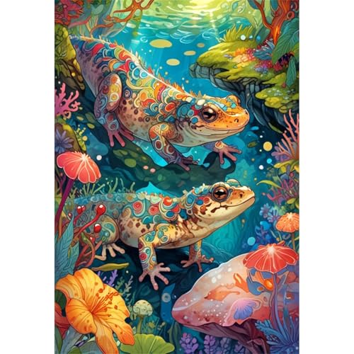 TWYYDP 520 Teile Puzzle für Erwachsene,Grüne Flusssalamanderlandschaft,Holzpuzzle,Lustige Spiele für Die Ganze Familie TWYYDP 520 Teile Puzzle für Erwachsene,Grüne Flusssalamanderlandschaft,Holzpuzzle,Lustige Spiele für Die Ganze Familie von TWYYDP