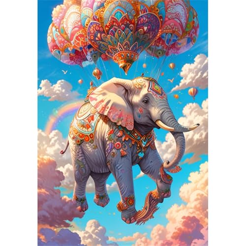 TWYYDP 520 Teile Puzzle für Erwachsene,Heißluftballon-Elefant Am Himmel,Holzpuzzle,Anspruchsvolle Spiele TWYYDP 520 Teile Puzzle für Erwachsene,Heißluftballon-Elefant Am Himmel,Holzpuzzle,Anspruchsvolle Spiele von TWYYDP
