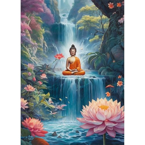 TWYYDP 520 Teile Puzzle für Erwachsene,Lotus-Wasserfall-Buddha-Landschaft,Holzpuzzle,Heimdekorationsmalerei TWYYDP 520 Teile Puzzle für Erwachsene,Lotus-Wasserfall-Buddha-Landschaft,Holzpuzzle,Heimdekorationsmalerei von TWYYDP