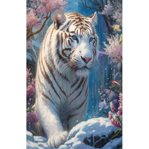 TWYYDP 520 Teile Puzzle für Erwachsene,Schneeblumen und Weißes Tigertier,Holzpuzzle,Lustige Spiele für Die Ganze Familie TWYYDP 520 Teile Puzzle für Erwachsene,Schneeblumen und Weißes Tigertier,Holzpuzzle,Lustige Spiele für Die Ganze Familie von TWYYDP