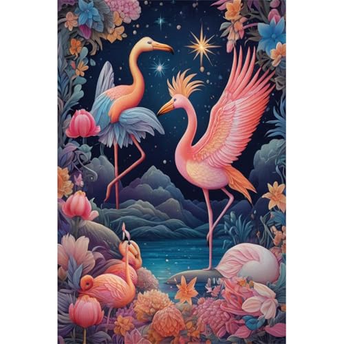 TWYYDP 520 Teile Puzzle für Erwachsene,Sternenhimmel-Flamingo-Blumenlandschaft,Holzpuzzle,Lustige Spiele für Die Ganze Familie TWYYDP 520 Teile Puzzle für Erwachsene,Sternenhimmel-Flamingo-Blumenlandschaft,Holzpuzzle,Lustige Spiele für Die Ganze Familie von TWYYDP