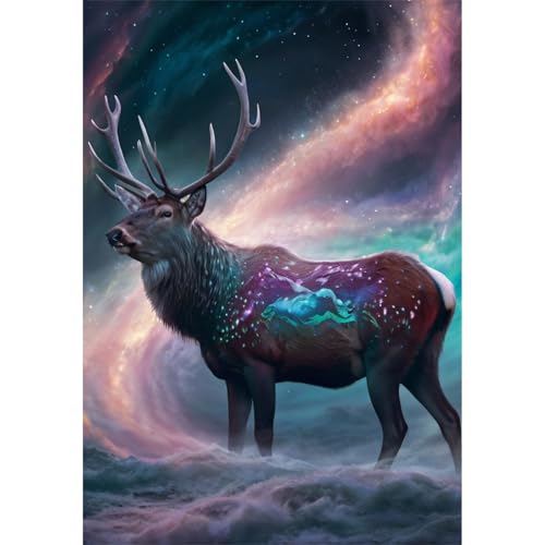 TWYYDP 520 Teile Puzzle für Erwachsene,Sternentier Elch,Holzpuzzle,Lustige Spiele für Die Ganze Familie TWYYDP 520 Teile Puzzle für Erwachsene,Sternentier Elch,Holzpuzzle,Lustige Spiele für Die Ganze Familie von TWYYDP