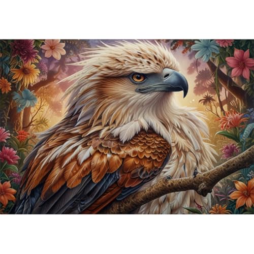 TWYYDP 520 Teile Puzzle für Erwachsene,Tierwelt Philippinischer Adler,Holzpuzzle,Heimdekorationsmalerei TWYYDP 520 Teile Puzzle für Erwachsene,Tierwelt Philippinischer Adler,Holzpuzzle,Heimdekorationsmalerei von TWYYDP