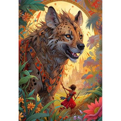 TWYYDP 520 Teile Puzzle für Erwachsene,Wilde Wildtierhyäne,Holzpuzzle,Heimdekorationsmalerei TWYYDP 520 Teile Puzzle für Erwachsene,Wilde Wildtierhyäne,Holzpuzzle,Heimdekorationsmalerei von TWYYDP