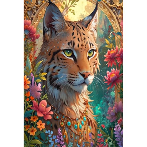 TWYYDP 520 Teile Puzzle für Erwachsene,Wildtier-Luchs-Cartoon,Holzpuzzle,Lustige Spiele für Die Ganze Familie TWYYDP 520 Teile Puzzle für Erwachsene,Wildtier-Luchs-Cartoon,Holzpuzzle,Lustige Spiele für Die Ganze Familie von TWYYDP