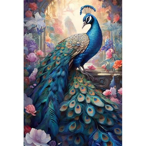 TWYYDP Puzzle 1000 Teile für Erwachsene Blauer Pfau Holzpuzzle TWYYDP Puzzle 1000 Teile für Erwachsene Blauer Pfau Holzpuzzle von TWYYDP