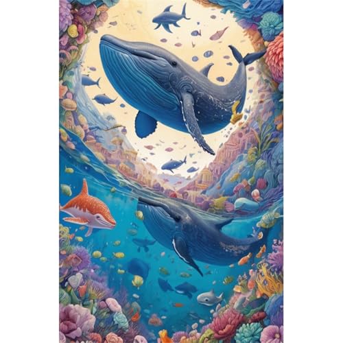 TWYYDP Puzzle 1000 Teile für Erwachsene Buckelwal-Tier Holzpuzzle Spiele Zum Stressabbau TWYYDP Puzzle 1000 Teile für Erwachsene Buckelwal-Tier Holzpuzzle Spiele Zum Stressabbau von TWYYDP