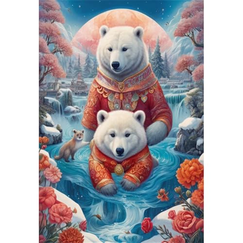 TWYYDP Puzzle 1000 Teile für Erwachsene Eisbärtier Auf Dem Wasser Holzpuzzle Gemälde Zum Sammeln TWYYDP Puzzle 1000 Teile für Erwachsene Eisbärtier Auf Dem Wasser Holzpuzzle Gemälde Zum Sammeln von TWYYDP