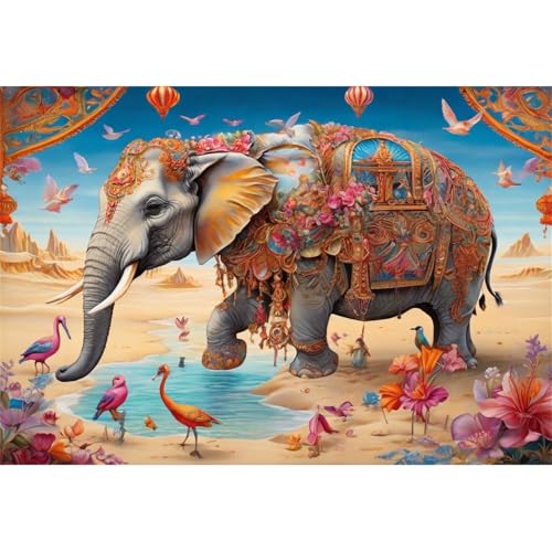 TWYYDP Puzzle 1000 Teile für Erwachsene Elefant In der Wüste Holzpuzzle Spiele Zum Stressabbau TWYYDP Puzzle 1000 Teile für Erwachsene Elefant In der Wüste Holzpuzzle Spiele Zum Stressabbau von TWYYDP