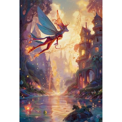 TWYYDP Puzzle 1000 Teile für Erwachsene Feen Fliegen Über Den See Holzpuzzle Spiele Zum Stressabbau TWYYDP Puzzle 1000 Teile für Erwachsene Feen Fliegen Über Den See Holzpuzzle Spiele Zum Stressabbau von TWYYDP