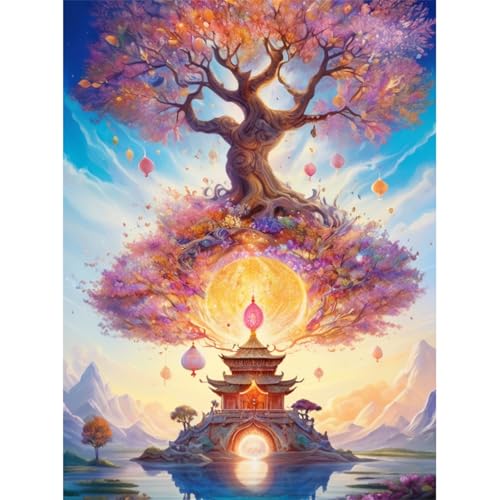 TWYYDP Puzzle 1000 Teile für Erwachsene Himmelsbaumlandschaft Holzpuzzle TWYYDP Puzzle 1000 Teile für Erwachsene Himmelsbaumlandschaft Holzpuzzle von TWYYDP
