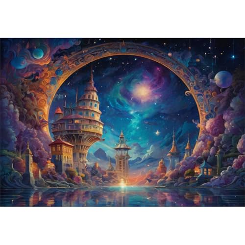 TWYYDP Puzzle 1000 Teile für Erwachsene Kosmische Nebellandschaft Holzpuzzle TWYYDP Puzzle 1000 Teile für Erwachsene Kosmische Nebellandschaft Holzpuzzle von TWYYDP