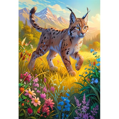 TWYYDP Puzzle 1000 Teile für Erwachsene Luchsblumenlandschaft Holzpuzzle Spiele Zum Stressabbau TWYYDP Puzzle 1000 Teile für Erwachsene Luchsblumenlandschaft Holzpuzzle Spiele Zum Stressabbau von TWYYDP