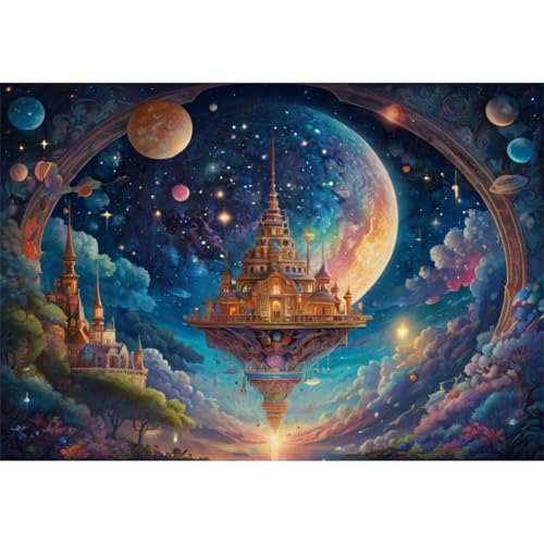TWYYDP Puzzle 1000 Teile für Erwachsene Schloss Am Sternenhimmel Holzpuzzle Spiele Zum Stressabbau TWYYDP Puzzle 1000 Teile für Erwachsene Schloss Am Sternenhimmel Holzpuzzle Spiele Zum Stressabbau von TWYYDP