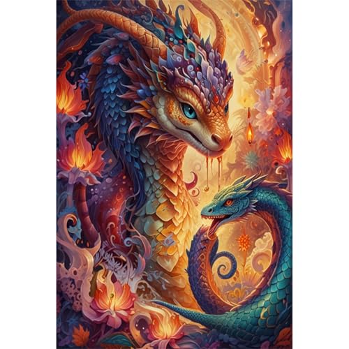 TWYYDP Puzzle 1000 Teile für Erwachsene Schrecklicher Schlangendrache Holzpuzzle Spiele Zum Stressabbau TWYYDP Puzzle 1000 Teile für Erwachsene Schrecklicher Schlangendrache Holzpuzzle Spiele Zum Stressabbau von TWYYDP
